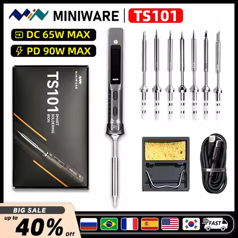 Miniware TS101 Original Soldering Iron Adjustable Temperature USB Portable Digital Welding Station 9