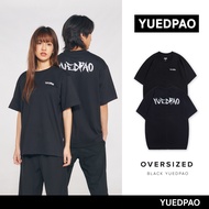 Yuedpao ยอดขาย No.1 รับประกันไม่ย้วย 2 ปี เสื้อยืดเปล่า เสื้อยืด Oversize Black yuedpao