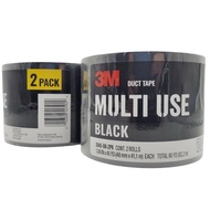 3M Duct Tape Black 2 Pack – 1.88 Inches x 45 Yards Per Roll - 90 Yards Total - USA Origin