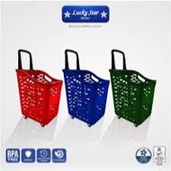 Lucky Star Trolley Basket 6790 Supermarket Trolley/ Supermarket Basket/