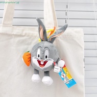 MUSEWEAR Looney Tunes Plush Pendant, Tasmanian Devil Daffy Duck Bugs Bunny Keychain, Creative Soft C