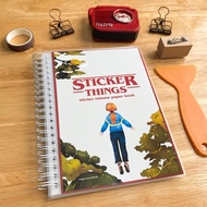 Stranger Things Sticker Book, Reusable Book, Cute Sticker Release Book | FSB002 | Paperaicashop
