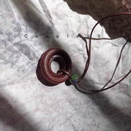 Necklace with 2 wooden circles