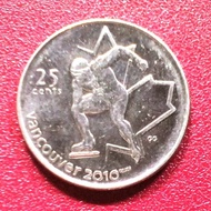 koin Canada 25 cent quarter commemorative 10