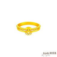 【J code真愛密碼金飾】 卡娜赫拉的小動物-晶彩P助黃金戒指