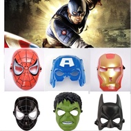 Superhero Avenger Iron Man Mask Role Play Props Captain America Mask Hulk Mask Spiderman Topeng Marvel Avenger Mask Toy Gift