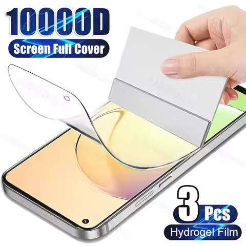 3Pcs Screen Protector Hydrogel Film For Sharp Aquos Basio Aquos R7s Aquos Wish3 ActiveSense8 Aquos R
