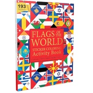 FLAGS OF THE WORLD Sticker Coloring Activity Book