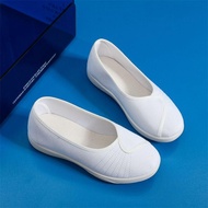 [Nurse Shoes] Nurse Shoes White Casual Shoes Work Shoes Flat Women's Shoes Beauty Shoes White Nurse 