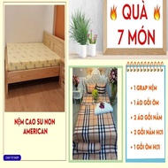 (sale) Nệm cao su non american cao cấp size 1m8x2mx20cm quà 7 món