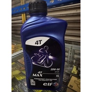 ELF 100% ORIGINAL 4T MAX 20W-50 API SF MOTORCYCLE ENGINE OIL MINYAK HITAM 4T<MINERAL>