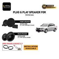 Infinity Plug&Play Speaker For Proton Saga. Infinity Alpha 650C & Infinity Alpha 6520
