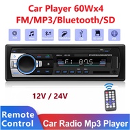 【Limited Offer】 Radio Player 12v 24v 60Wx4 FM Bluetooth Radio USB MP3 Player Radio Kereta Player Sin