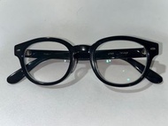 Jins日本製黑色賽璐珞眼鏡｜celluloid |波士頓框