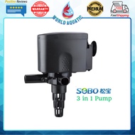 Sobo Submersible Filter Pump Aquarium 3 in 1 Filter Water Pump Wp-4880 4feet tank