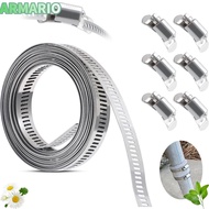 IARMARIOQR Hose Clamp Strap, Adjustable 304 Stainless Steel Hose Clamps,  Large Pipe Ducting Hose Cl