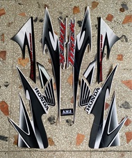 Sticker Striping tiger revo 2013 putih | stiker sepeda motor honda lis les polet white albino tirev 