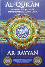 Al Quran AR-RAYYAN Sedang Hc Terjemahan Waqaf Ibtida Tajwid Warna &amp; Tajwid Latin