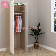 【Free】ESCOT 2 door wardrobe / almari baju 2 pintu / almari baju murah / almari baju kayu / wardrobe ikea / almari baju i