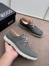 ใหม่ Ecco รองเท้าหนังธุรกิจลำลองผู้ชายรองเท้ารองเท้าสำหรับทำงานกลางแจ้งกีฬาวิ่งรองเท้าผ้าใบ AY21509