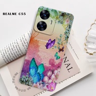 AN76 - Butterfly Case For Realme C55 Softcase Hardcase Casing hp Sizora_Acc
