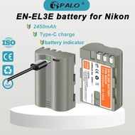 2450mAh EN-EL3e EN-EL3e EN EL3e แบตเตอรี่ Nikon D50 D70 D80 D90 D100 D200 D300 D300S D700 พร้อมอินพุ