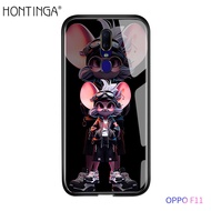 Hontinga เคสสำหรับ OPPO F11โปร F5 F3 F7 F9ค้นหา X2 Pro X5 5G R11S R15 K1 Pro R7 R17 Plus F1 Plus R9S Plus เคส Reno น่ารักการ์ตูนอะนิเมะแฟชั่นตัวละครเคสโทรศัพท์กระจกเทมเปอร์เคสด้านหลังแข็งเคส