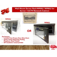 Wall Mount Server Rack WM4U (53cm(W)x40cm(D)x24cm(H)) / WM6U (53cm(W)x40cm(D)x30cm(H)) for Server / 