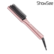 Xiaomi ShowSee หวีไฟฟ้าผมตรง Straightening Hair Comb เครื่องหวีผมตรง ไม่ทำร้ายผม แปรงหวีไฟฟ้า ปรับได้ 4 ระดับ หมุนได้360