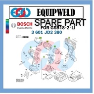 SPARE PART - BOSCH DC MOTOR / ELECTRONIC MODULE (ON OFF SWITCH) / GEAR BOX / KEYLESS CHUCK FOR GSB18