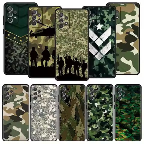 Camouflage Camo Military Army Case for Samsung A51 A71 A21S A12 A11 A15 A25 A31 A41 A23 A33 A53 A73