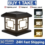 solar light outdoor waterproof Solar Post Light LED Solar Garden post lamp tri color Pillar Light