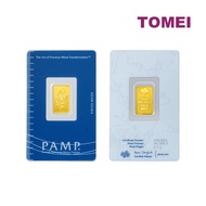 TOMEI x PAMP Suisse Rosa Gold Bar | 2.5 Grams | Fine Gold 9999
