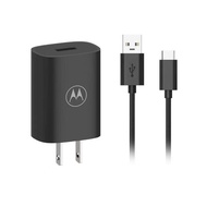Motorola 18W Turbo Power Charger QC3.0 Fast Charging Travel Adapter US Plug Type C Cable For Motorol