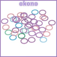 OKONO 100pcs  Markers Ring, Round Ring Design Multicolor Crochet Locking Markers, Durable Knitting  
