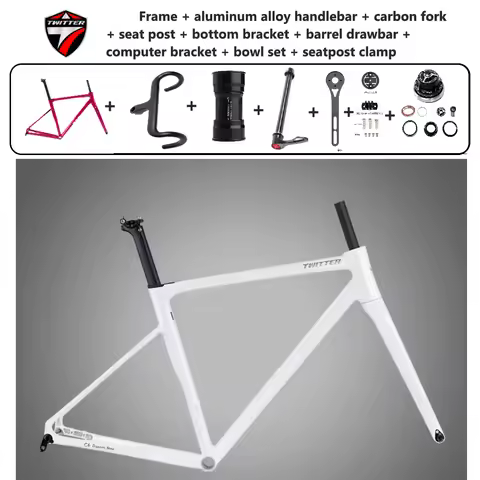 TWITTER C6 41cm/45cm/48cm/51cm/54cm aluminum alloy road bicycle frame.With through shaft 12*142mm 70