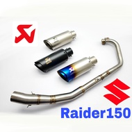 Exhaust Suzuki Raider 150 Arkapovic Full System Muffler Ekzos Akra Short Rainbow Accessories Tabung 