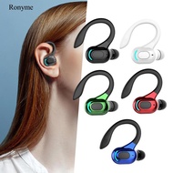 [Ronyme] Headphone Ear Hook Bluetooth Call Functions with Microphone for Outdoor Gym