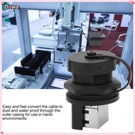Dilwe 2Pcs RJ45-180°RJ45 Connector Post Board Outdoor Waterproof RJ45 Adapter IP67