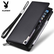 Playboy Wallet Zipper Clutch Men's Long Handbag Multifunctional Clutch Men's Zipper Wallet Wallet