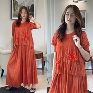 Pleatbynisa A782 ชุดเซ็ตอัดพลีท เนื้อผ้าPolyester100%