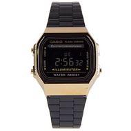 Genuine Casio Vintage Digital Black Gold A168WEGB-1B A168WEGB-1BDF Unisex Fashion Watch