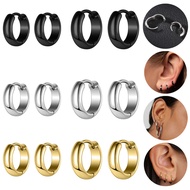 1 Pair 18G/20G Earring Stainless Steel Hoop Earring Lobe Earring Conch Ear Piercing Punk Earring Hel