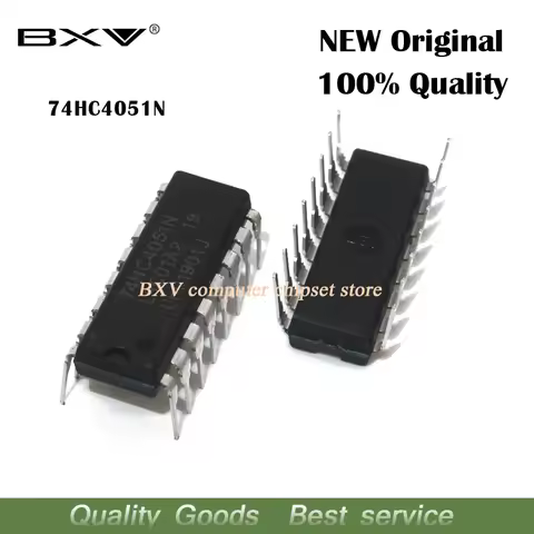 10pcs/lot 74HC4051N 74HC4051 DIP-16 interface chip new ic