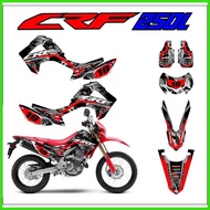 Honda CRF 250L decals sticker, Laminated