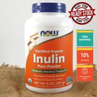 【Ready Stock】NOW Foods Organic Inulin Prebiotic Pure Powder