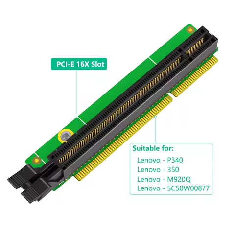 PCI E 16X Extender Riser Adapter for Lenovo Tiny4 M720Q M910Q M910X M920X P330, Graphics Card Conver