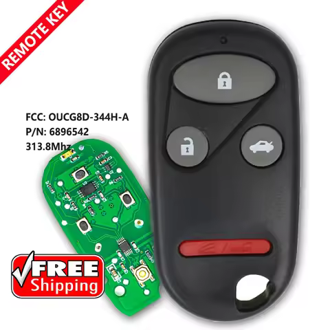 DIYKEY OUCG8D-344H-A 4 Buttons 313.8MHz Remote Control Car Key Fob for Honda CR-V 2002 2003 2004, G8
