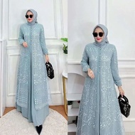 ZAAJUN92 - Hayya Maxy Gamis Brokat Ceruty Babydoll Full Furing Super Mewah Terbaru 2024 Dress Brukat