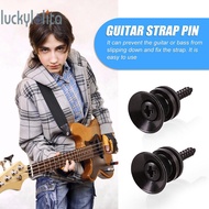 [Ready stock]2x Guitar Pegs for Acoustic Electric Bass Ukulele Guitar Strap Buckle Lock Pins-luc